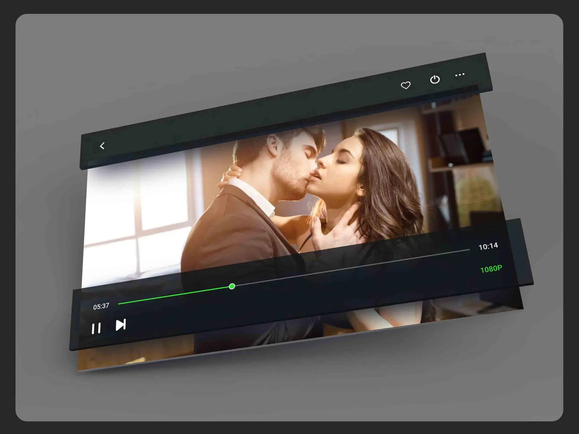 Image representing young couple making love with a man free of erectile dysfunction