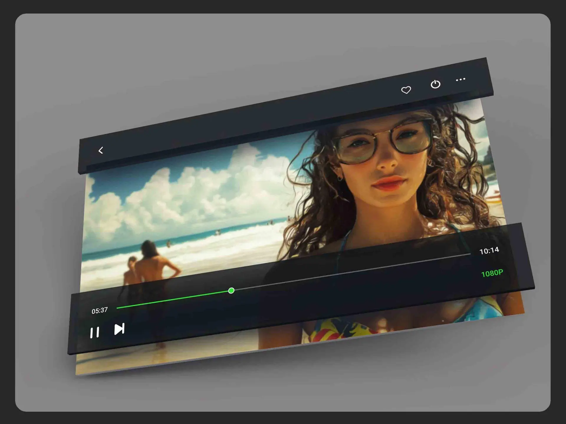 A confident woman standing on the beach in sunglasses, with people in the background drawn to her presence—representing the effects of the "Become a Social Magnet 6.0 for Women" subliminal program.